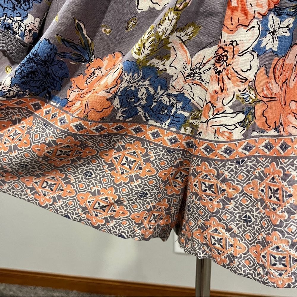 Angie long sleeve off-shoulder romper with a floral pattern‎ cottagecore - Picture 5 of 13